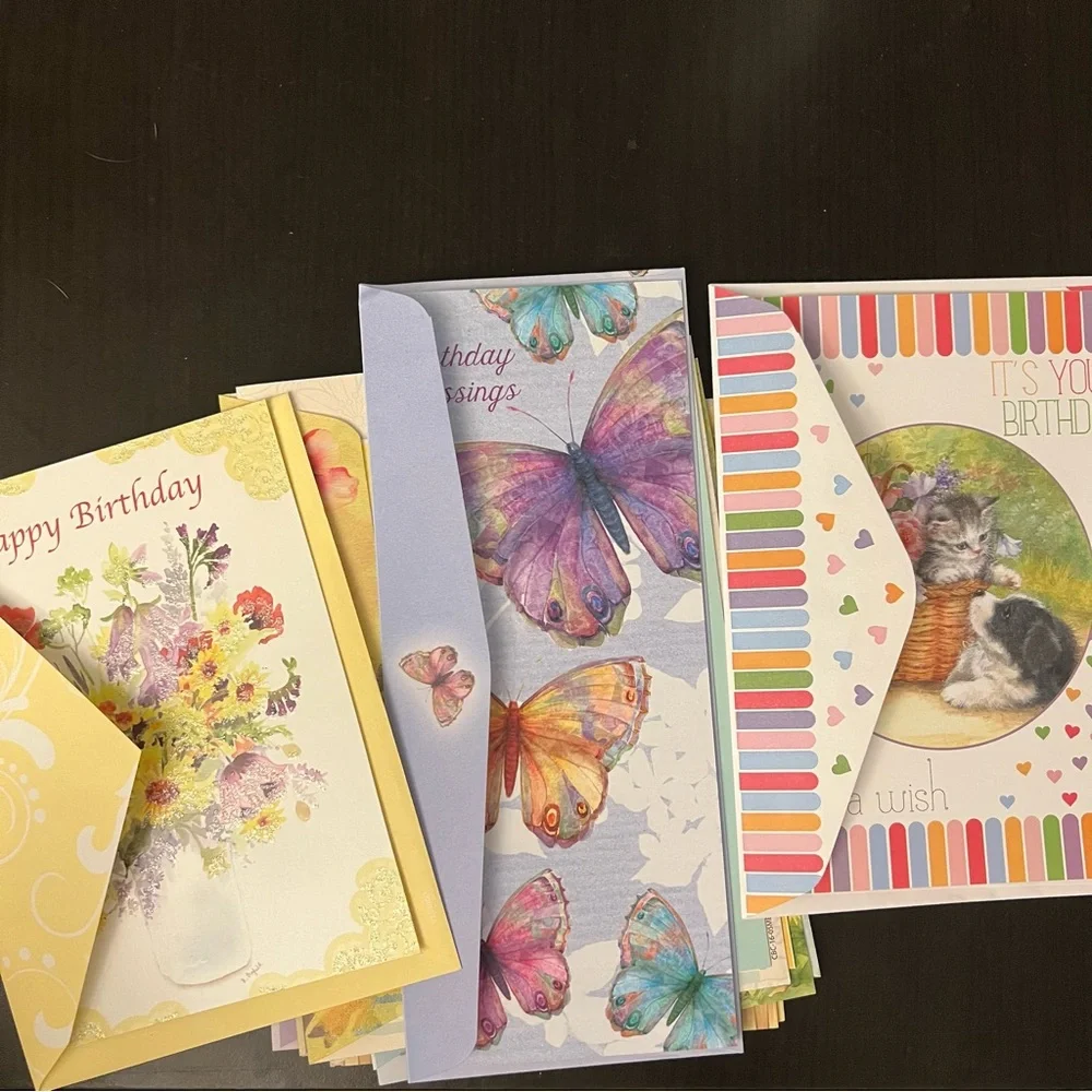 Bundle of Religious Greeting Cards Birthday Easter Get Well Sympathy & More - Picture 5 of 13